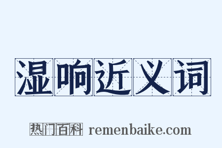 湿响近义词是什么意思的图片